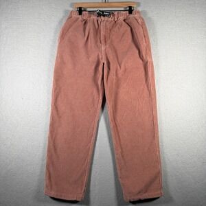 Butter Goods Classic Everyday Fit Corduroy Pants Mens Small Pink Belted Skate‎